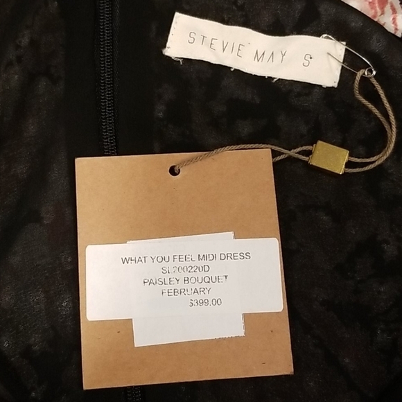 💕STEVIE MAY💕 What You Feel Midi Dress Paisley - Picture 16 of 16